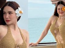 ปอแป้ง สุดารัตน์ ใส่ชุดตาข่ายสุดเซ็กซี่ ล่องเรือแบบแซ่บ ๆ