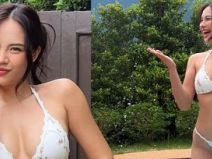 สอง ณัชชา ใส่บิกินี่ตัวจิ๋ว แช่น้ำในรีสอร์ต แซ่บเกินต้าน