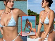 องศาแซ่บ “แอนชิลี” เสิร์ฟบิกินี่สีฟ้า โพสท่าอวดทรวดทรงองค์เอวสุดเผ็ด