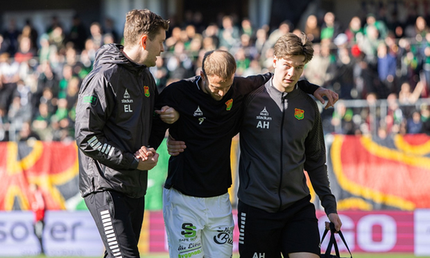 กุสตาฟ ลุนด์เกรน ของสวีเดน พ้นศึกฟุตบอลโลกหลังเอ็นร้อยหวายฉีกขาด