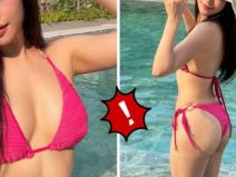 ละสายตาไม่ได้ อินฟลูสาว นุ่งบิกินี่ตัวจิ๋ว อวดผิวเนียน เอวคอด ขาเรียว เต็มสิบไม่หัก